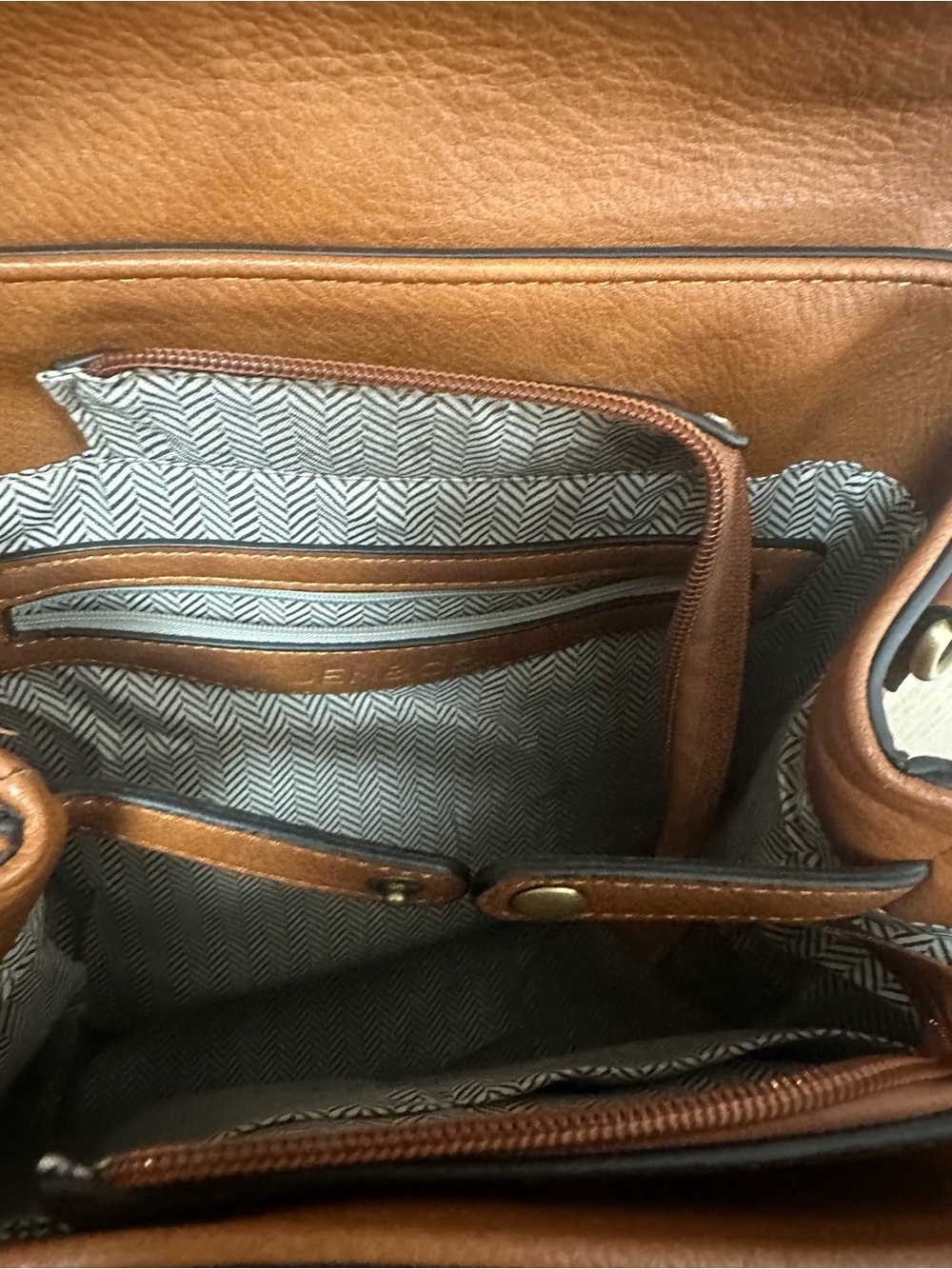 Jen & Co Brooks Convertible Cow Print Faux Leather Backpack - Picture 10 of 12